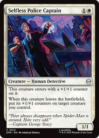 Selfless Police Captain - Marvel's Spider-Man (SPM) #12 - Common Magic: The Gathering Trading Card