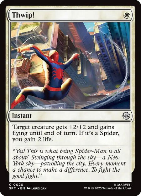 Thwip! - Marvel's Spider-Man Magic: The Gathering trading card