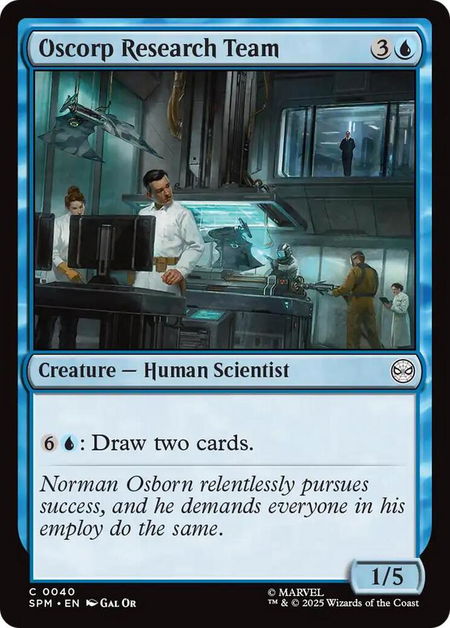 Oscorp Research Team - Marvel's Spider-Man Magic: The Gathering trading card