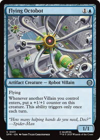 Flying Octobot - Marvel's Spider-Man (SPM) #31 - Uncommon Magic: The Gathering Trading Card