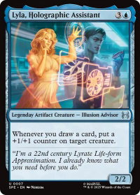 Lyla, Holographic Assistant - Marvel's Spider-Man: Eternal-Legal (SPE) #7 - Uncommon Magic: The Gathering Trading Card