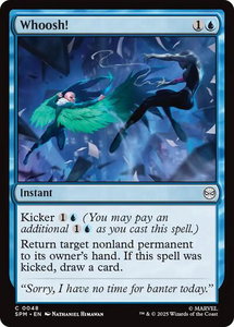 Whoosh! - Marvel's Spider-Man (SPM) #48 - Common Magic: The Gathering Trading Card