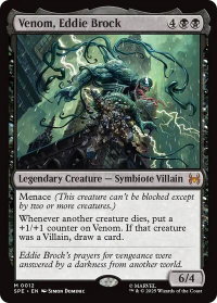 Venom, Eddie Brock - Marvel's Spider-Man: Eternal-Legal (SPE) #12 - Mythic Rare Magic: The Gathering Trading Card
