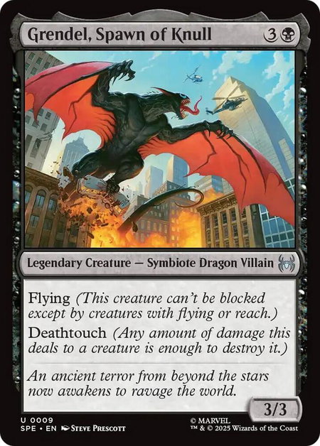 Grendel, Spawn of Knull - Marvel's Spider-Man: Eternal-Legal Magic: The Gathering trading card
