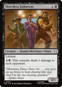Merciless Enforcers - Marvel's Spider-Man (SPM) #58 - Common Magic: The Gathering Trading Card