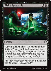 Risky Research - Marvel's Spider-Man (SPM) #62 - Common Magic: The Gathering Trading Card