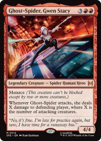 Ghost-Spider, Gwen Stacy - Marvel's Spider-Man: Eternal-Legal (SPE) #14 - Mythic Rare Magic: The Gathering Trading Card