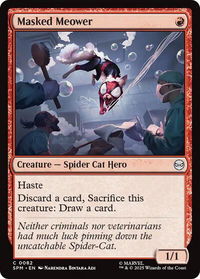 Masked Meower - Marvel's Spider-Man (SPM) #82 - Common Magic: The Gathering Trading Card