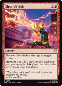 Electro's Bolt - Marvel's Spider-Man (SPM) #77 - Common Magic: The Gathering Trading Card
