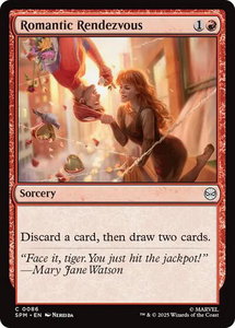 Romantic Rendezvous - Marvel's Spider-Man (SPM) #86 - Common Magic: The Gathering Trading Card