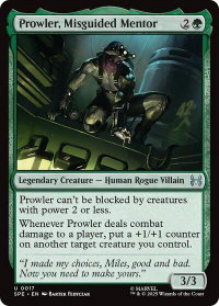 Prowler, Misguided Mentor - Marvel's Spider-Man: Eternal-Legal (SPE) #17 - Uncommon Magic: The Gathering Trading Card