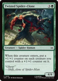 Twisted Spider-Clone - Marvel's Spider-Man: Eternal-Legal (SPE) #19 - Common Magic: The Gathering Trading Card