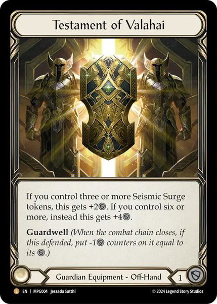 Testament of Valahai - Mastery Pack Guardian Flesh and Blood trading card