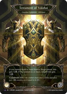 Testament of Valahai (Marvel) - Mastery Pack Guardian  #MPG004 - Marvel Flesh and Blood Trading Card