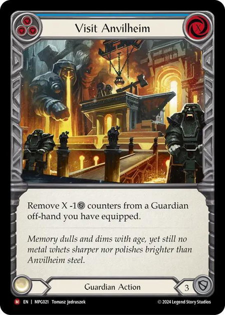 Visit Anvilheim - Mastery Pack Guardian Flesh and Blood trading card