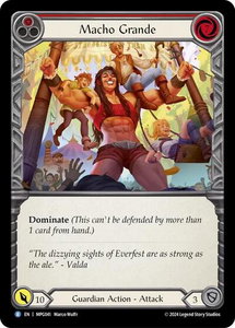 Macho Grande (Red) - Mastery Pack Guardian  #MPG041 - Rare Flesh and Blood Trading Card