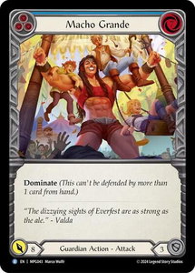 Macho Grande (Blue) - Mastery Pack Guardian  #MPG043 - Rare Flesh and Blood Trading Card