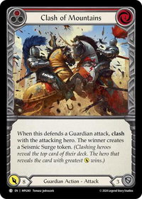 Clash of Mountains (Red) - Mastery Pack Guardian  #MPG061 - Common Flesh and Blood Trading Card