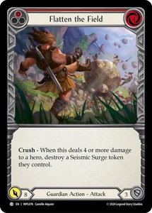 Flatten the Field (Red) - Mastery Pack Guardian  #MPG076 - Common Flesh and Blood Trading Card