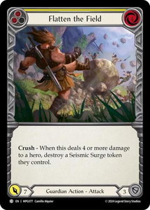 Flatten the Field (Yellow) - Mastery Pack Guardian  #MPG077 - Common Flesh and Blood Trading Card