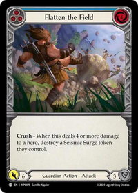 Flatten the Field (Blue) - Mastery Pack Guardian  #MPG078 - Common Flesh and Blood Trading Card