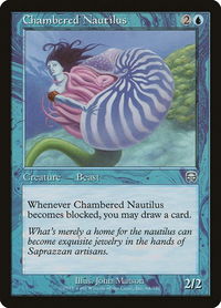 Chambered Nautilus - Mercadian Masques (MMQ) #64 - Uncommon Magic: The Gathering Trading Card