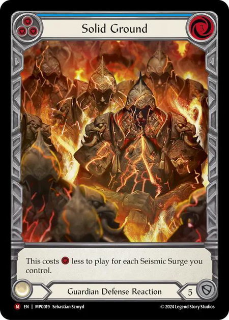Solid Ground (Extended Art) - Mastery Pack Guardian Flesh and Blood trading card