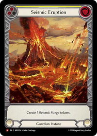 Seismic Eruption (Extended Art) - Mastery Pack Guardian  #MPG024 - Majestic Flesh and Blood Trading Card