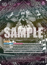 Marshall.D.Teach (SP) (Silver) - Legacy of the Master (OP12) #OP09-093 - Super Rare One Piece Trading Card