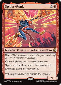 Spider-Punk - Marvel's Spider-Man (SPM) #92 - Rare Magic: The Gathering Trading Card