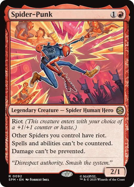 Spider-Punk - Marvel's Spider-Man Magic: The Gathering trading card