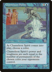 Chameleon Spirit - Mercadian Masques (MMQ) #65 - Uncommon Magic: The Gathering Trading Card