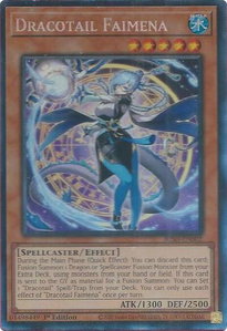 Dracotail Faimena (CR) - Justice Hunters (JUSH) #JUSH-EN002 - Collector's Rare YuGiOh Trading Card