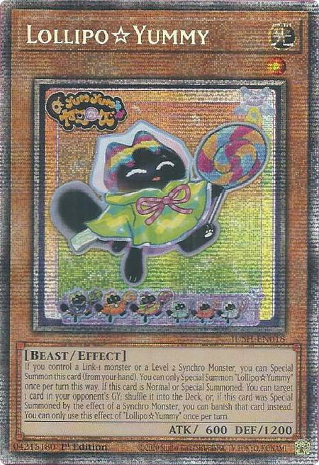 LollipoYummy (Starlight Rare) - Justice Hunters YuGiOh trading card