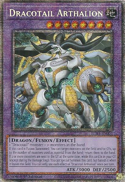 Dracotail Arthalion (Starlight Rare) - Justice Hunters YuGiOh trading card