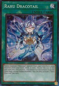 Rahu Dracotail (CR) - Justice Hunters (JUSH) #JUSH-EN009 - Collector's Rare YuGiOh Trading Card