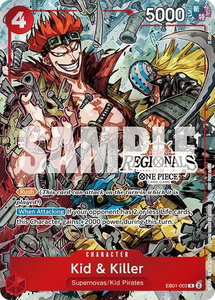 Kid & Killer (Offline Regional Participation Pack 2025 Vol.2) - One Piece Promotion Cards (OP-PR) #EB01-003 - Rare One Piece Trading Card