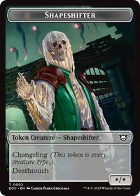 Shapeshifter // Golem (0013) Double-Sided Token - Commander: Edge of Eternities (EOC) #2 // 13 - Token Magic: The Gathering Trading Card