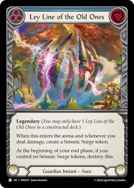Ley Line of the Old Ones trading card from Mastery Pack Guardian Ley Line of the Old Ones - Mastery Pack Guardian Flesh and Blood trading card