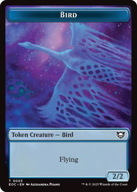 Bird // Pest Double-Sided Token - Commander: Edge of Eternities (EOC) #3 // 9 - Token Magic: The Gathering Trading Card