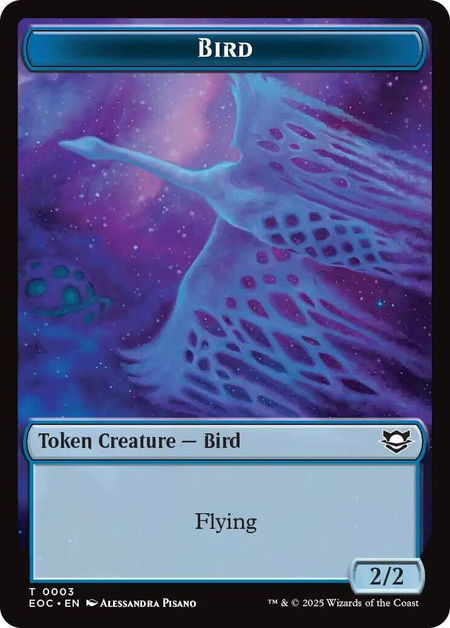 Bird // Pest Double-Sided Token - Commander: Edge of Eternities Magic: The Gathering trading card