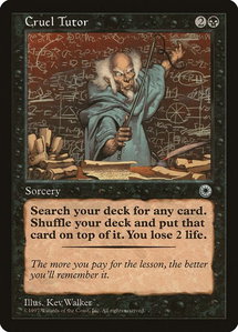 Cruel Tutor - Portal (POR) #87 - Rare Magic: The Gathering Trading Card