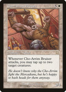 Cho-Arrim Bruiser - Mercadian Masques (MMQ) #9 - Rare Magic: The Gathering Trading Card