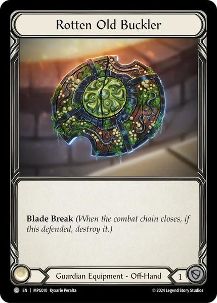 Rotten Old Buckler - Mastery Pack Guardian Flesh and Blood trading card