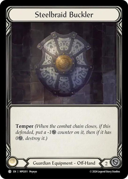 Steelbraid Buckler - Mastery Pack Guardian Flesh and Blood trading card