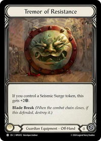 Tremor of Resistance - Mastery Pack Guardian  #MPG011 - Common Flesh and Blood Trading Card