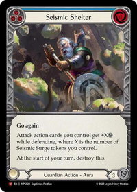 Seismic Shelter - Mastery Pack Guardian  #MPG023 - Majestic Flesh and Blood Trading Card