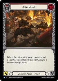 Aftershock (Red) - Mastery Pack Guardian  #MPG035 - Rare Flesh and Blood Trading Card