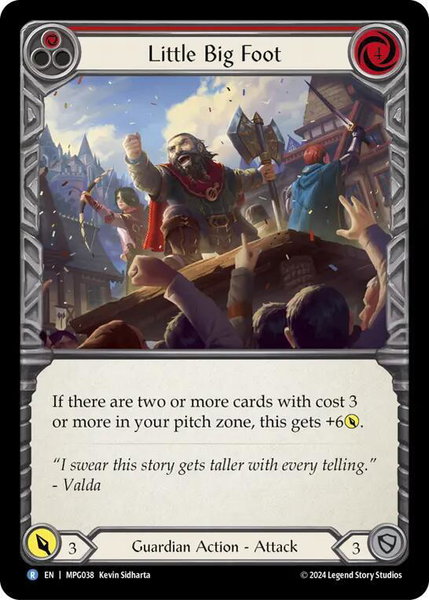Little Big Foot (Red) - Mastery Pack Guardian Flesh and Blood trading card