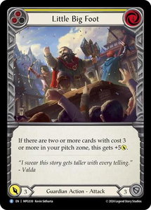 Little Big Foot (Yellow) - Mastery Pack Guardian  #MPG039 - Rare Flesh and Blood Trading Card